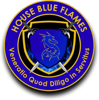 House Blue Flames Crest
